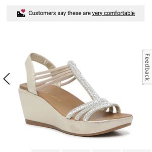 Kelly and Katie Clovali Wedge Sandal Size 10